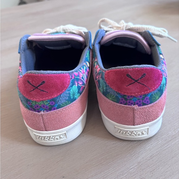 Inkkas Pink and Purple Bahia Ace Low Top Floral Sneakers - Picture 4 of 9